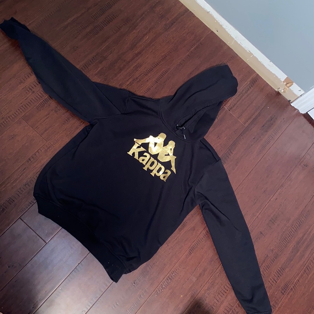 Black and Gold large Kappa sweater